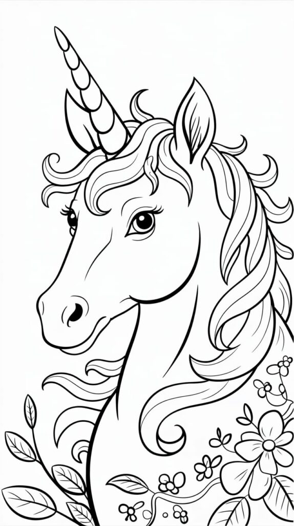 unicorn boyama kalıp