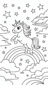 eenhoorn unicorn tekenen