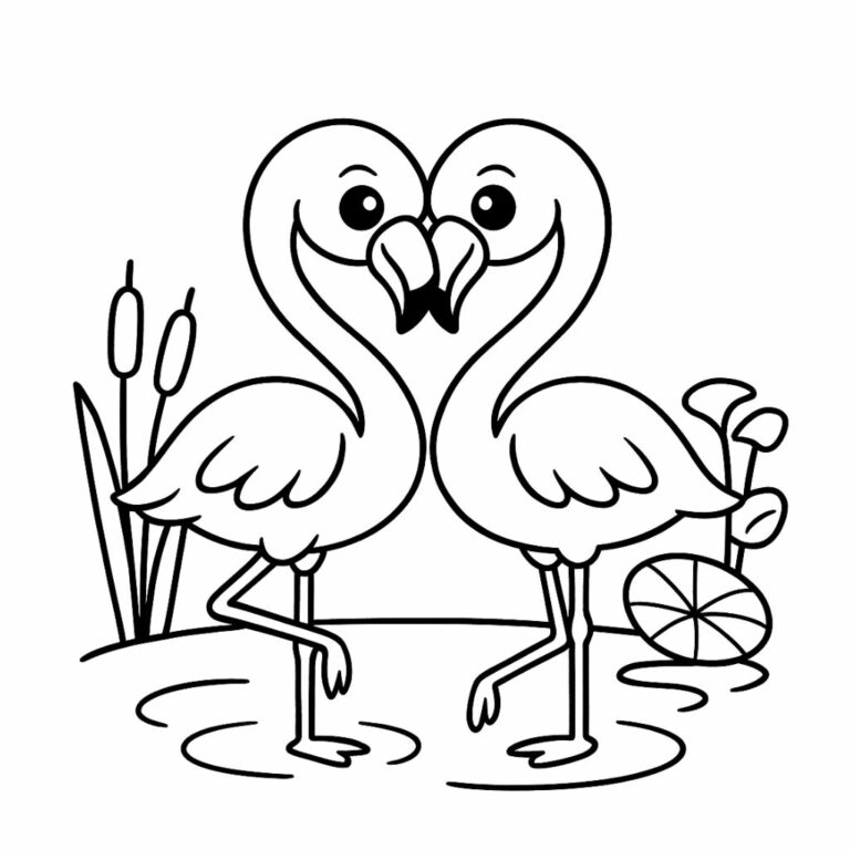 flamingo teken