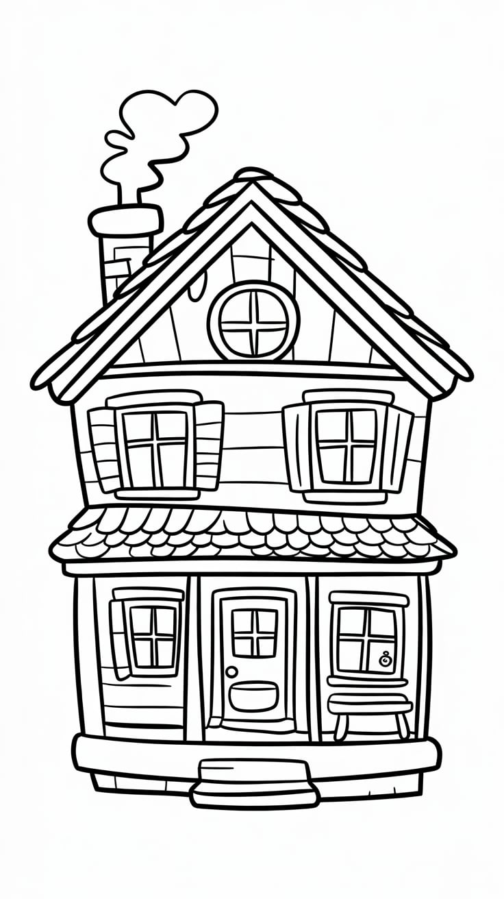 huis tekening simpel