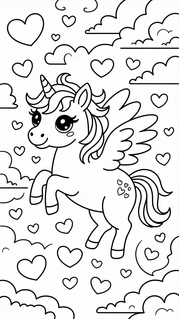 unicorn color book