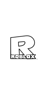 kleurplaat logo roblox