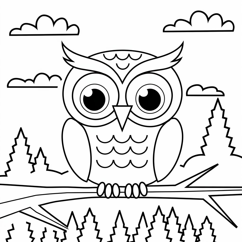 coloring pages of owls