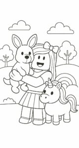 kleurplaat roblox adopt me