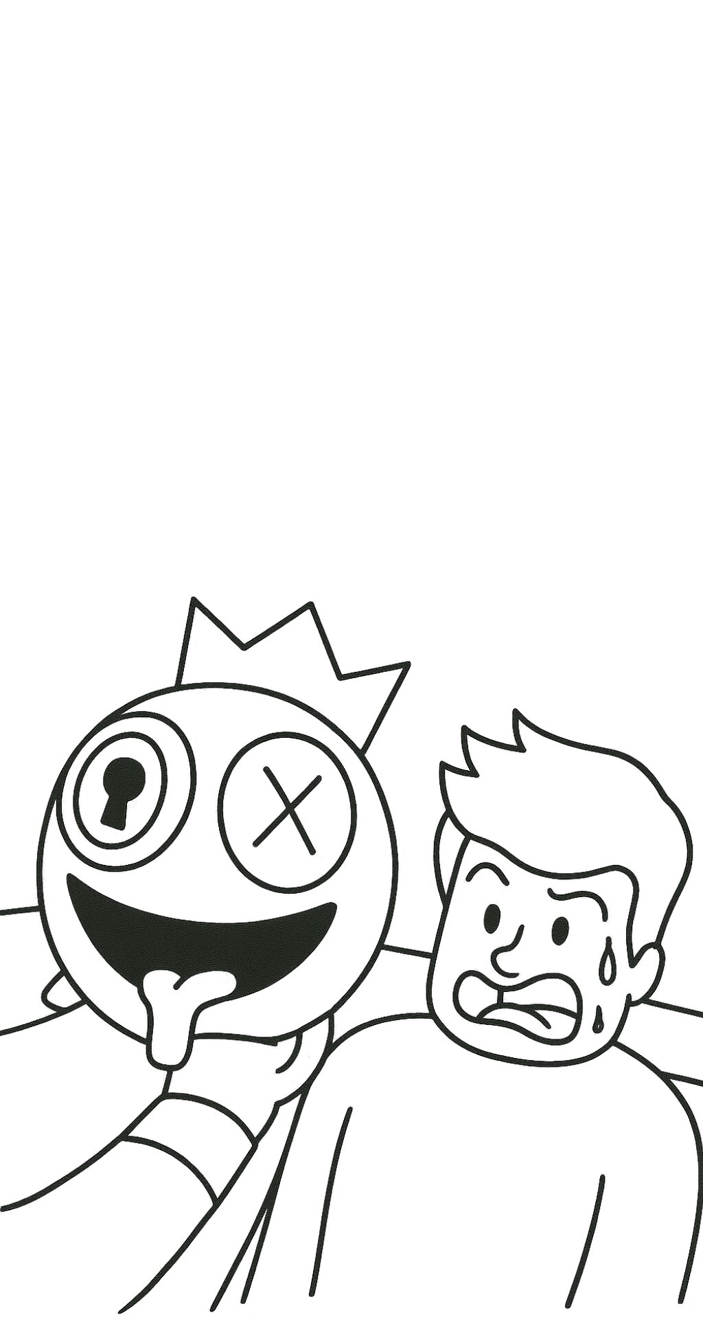 kleurplaat roblox rainbow friends