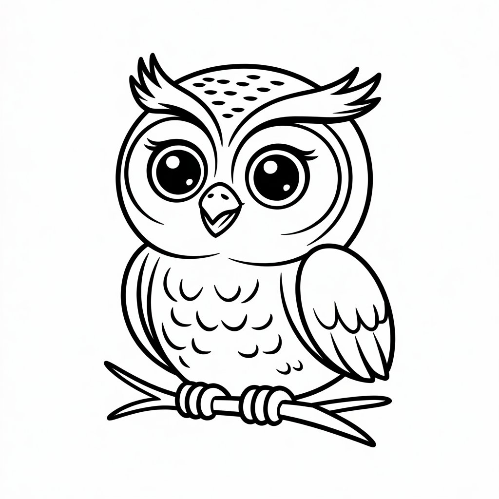 owl coloring sheet