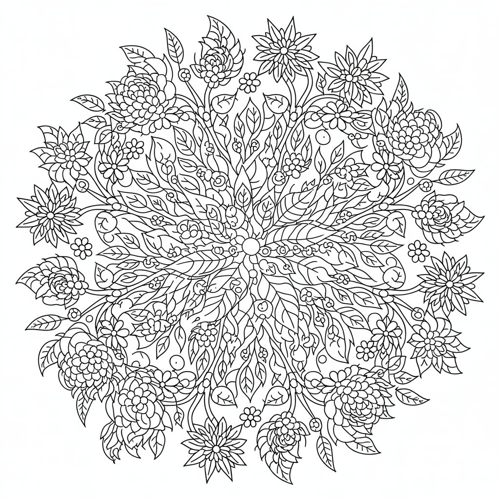 kleurplaten bloemen voor volwassenen