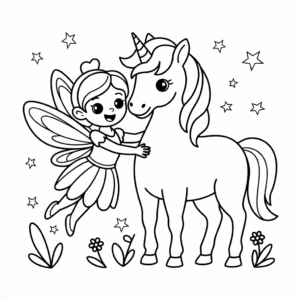 kanatlı unicorn boyama