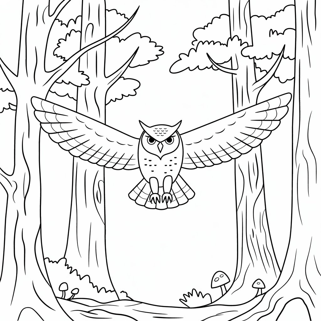 owl coloring pages