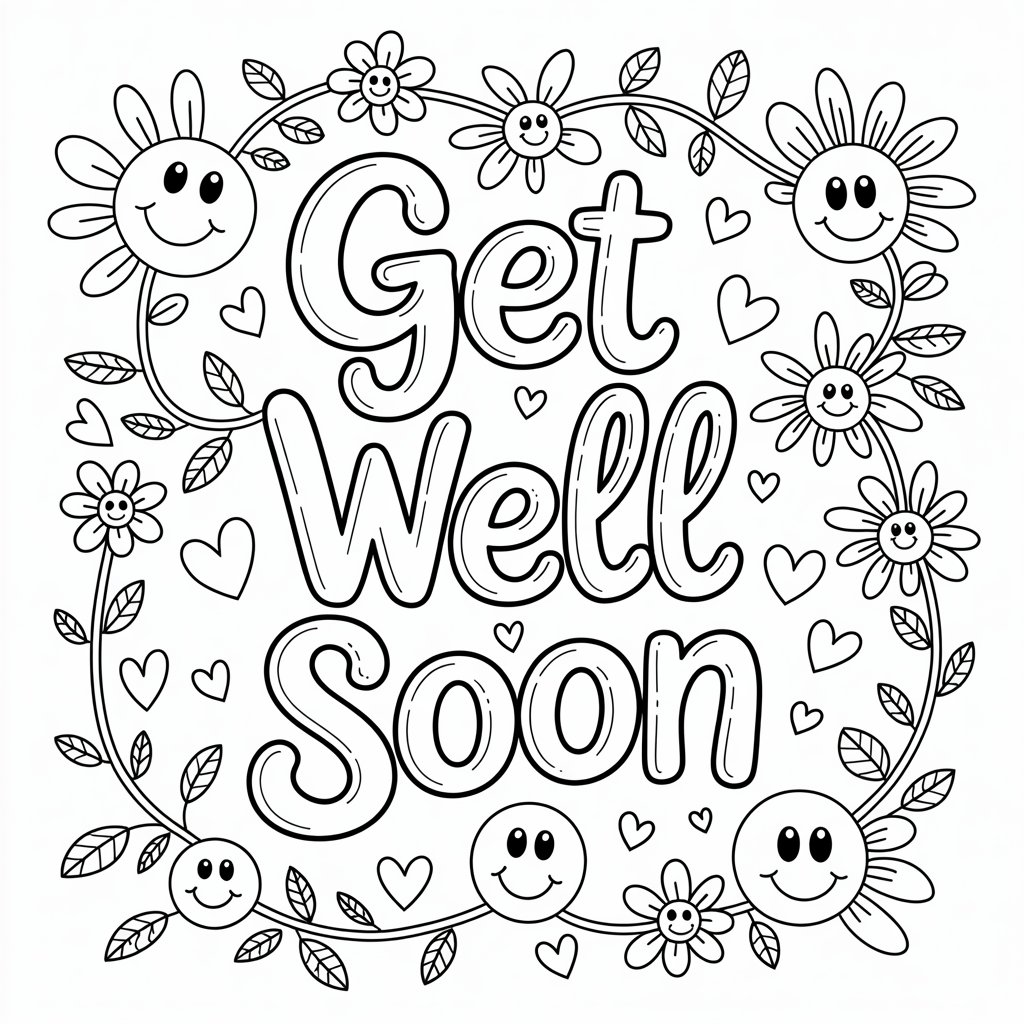 kleurplaten van beterschap