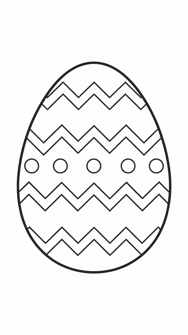 kleurplaten van paaseieren
