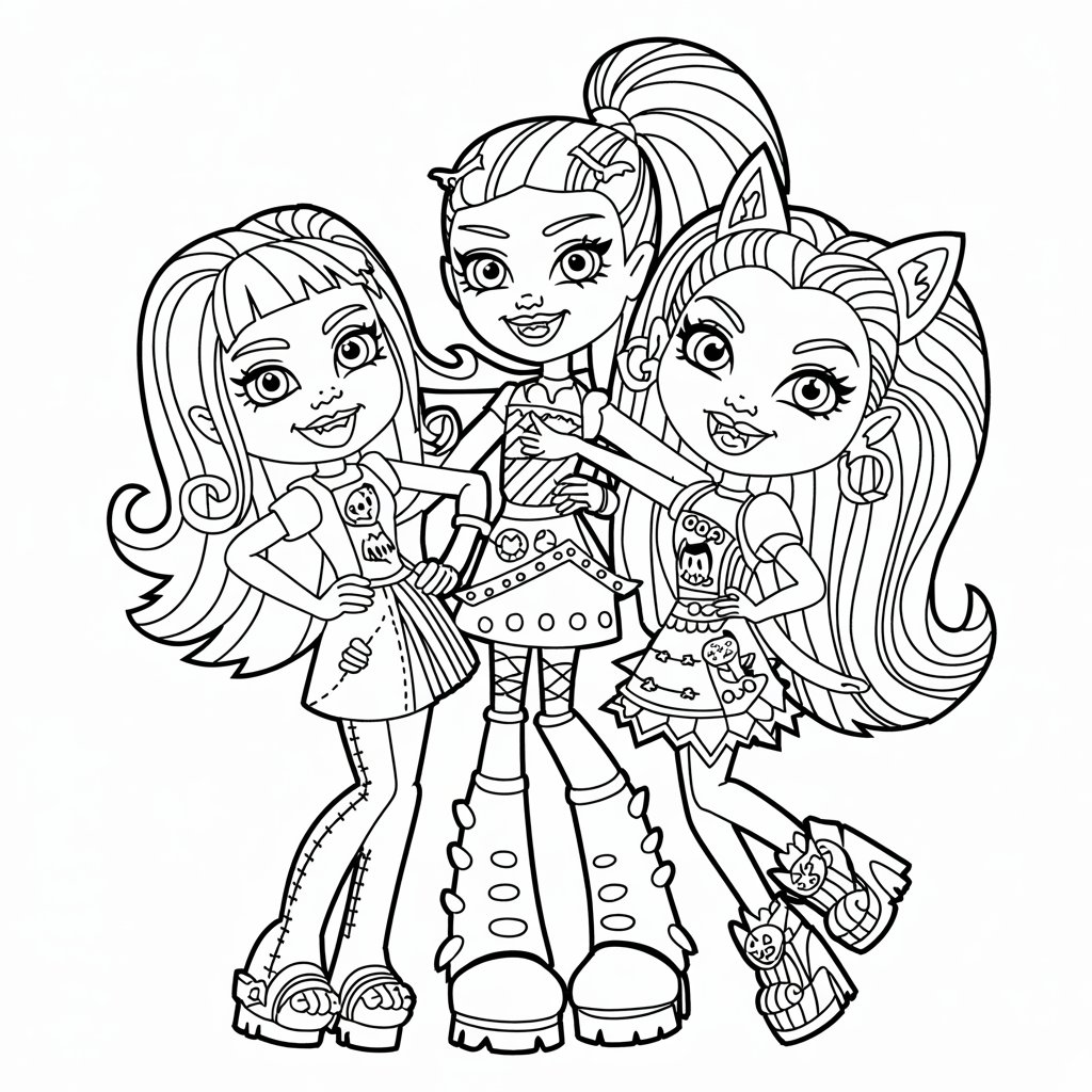 monster high tekenen