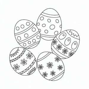 paasei kleurplaat printen