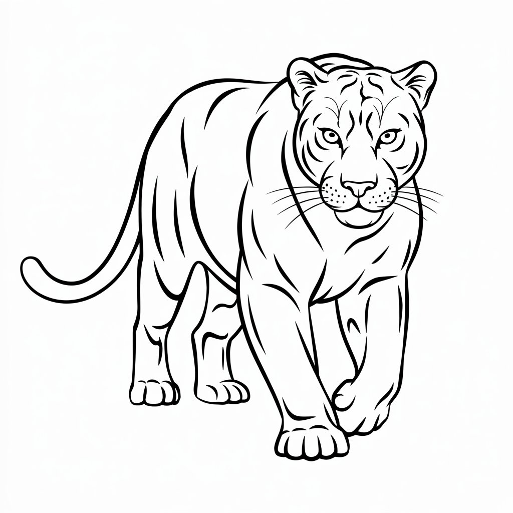 panter tekenen stap voor stap