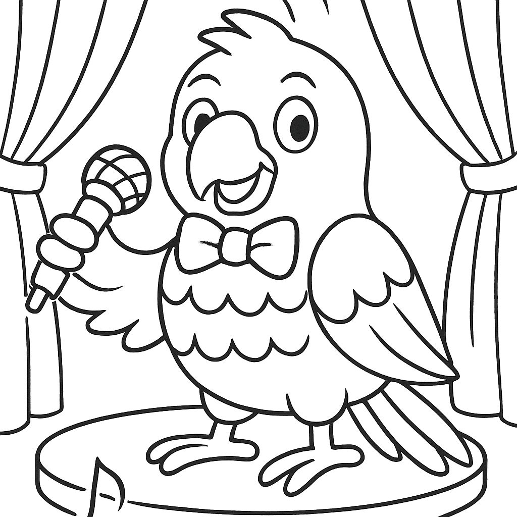 papegaai tekenen makkelijk