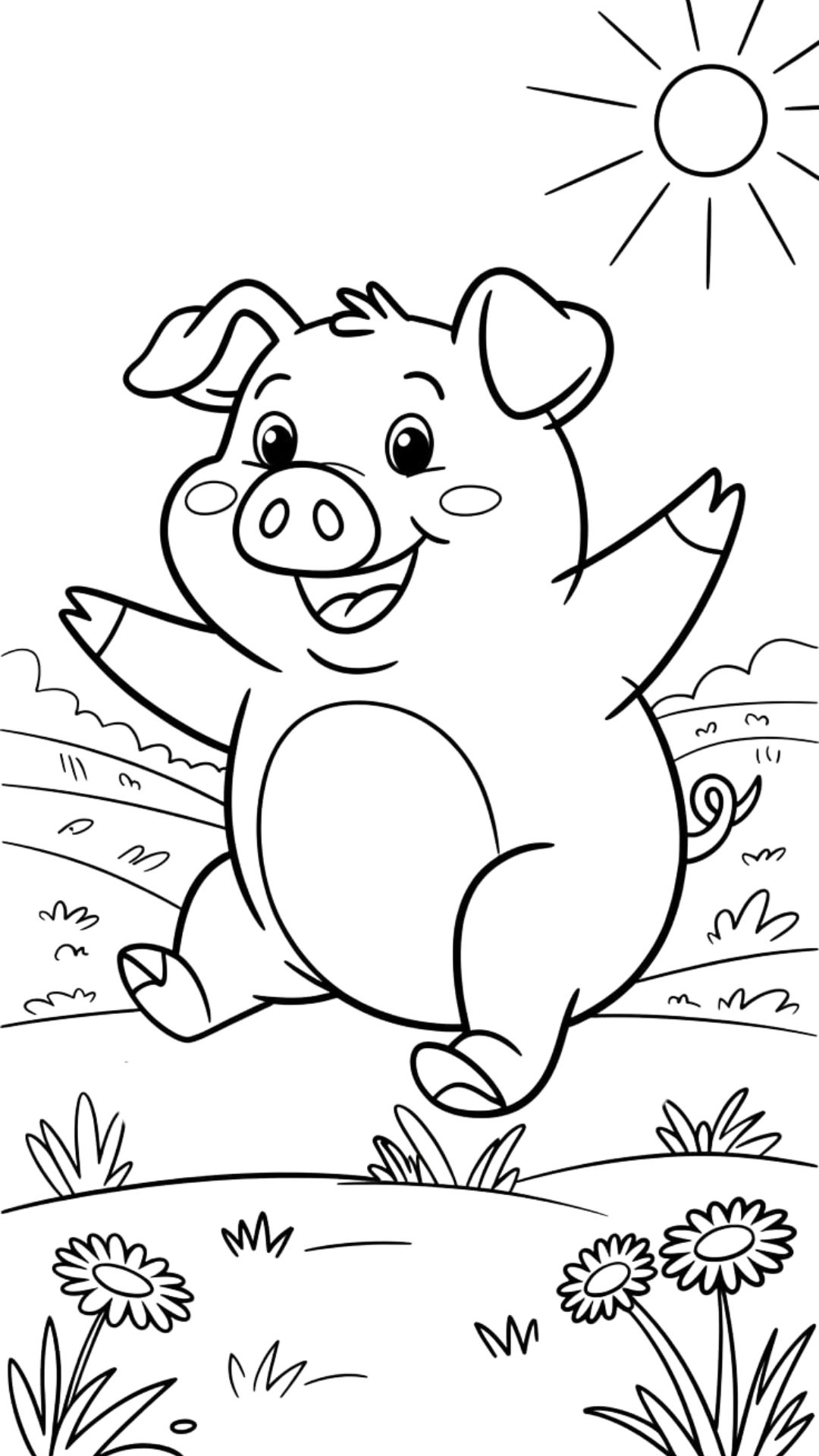 varken tekenen schattig