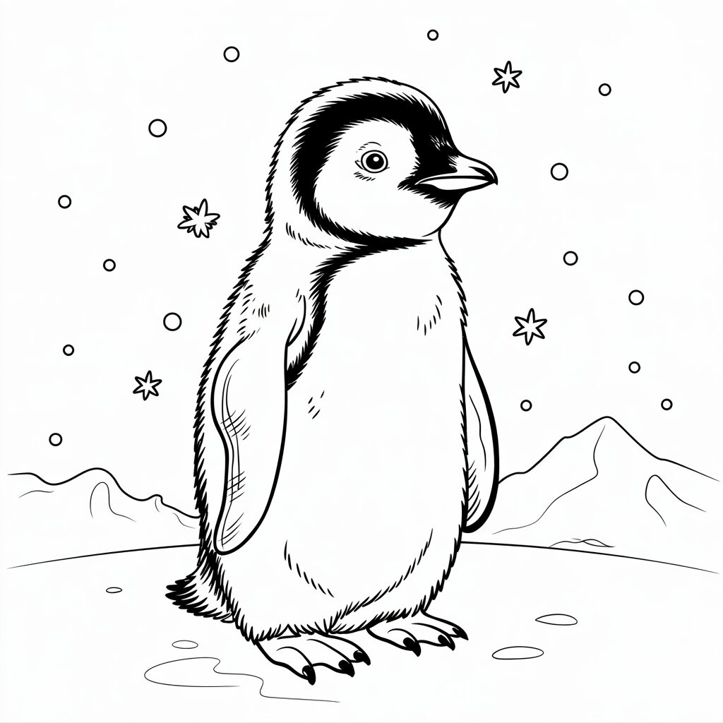pinguin tekenen