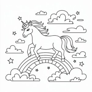karişik unicorn boyama