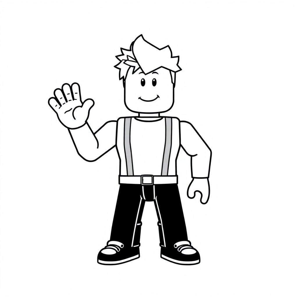 roblox kleurplaat gratis