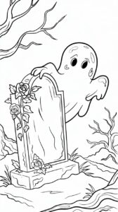 spook kleurplaat