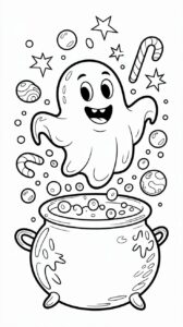 spook tekenen in stappen