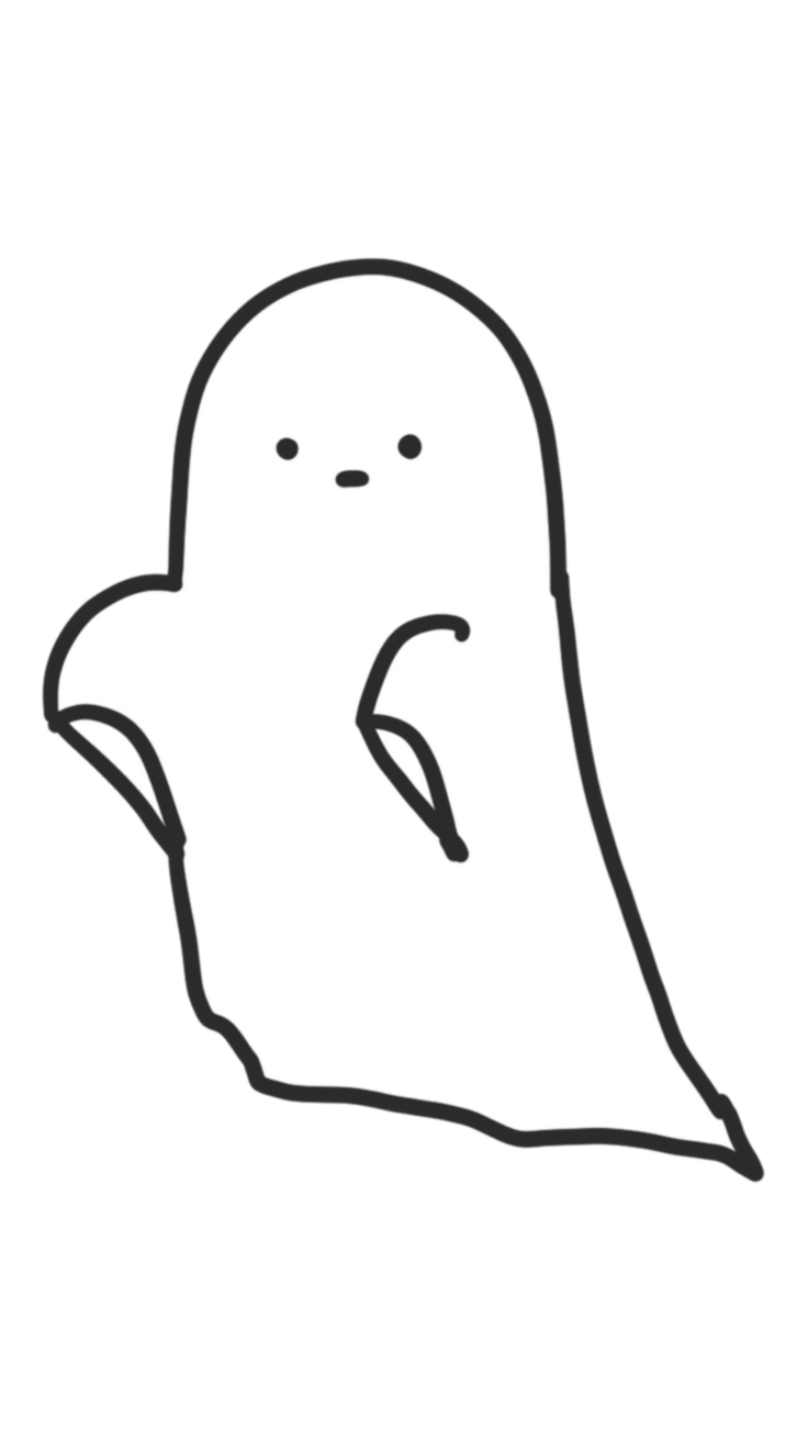 spook tekenen makkelijk