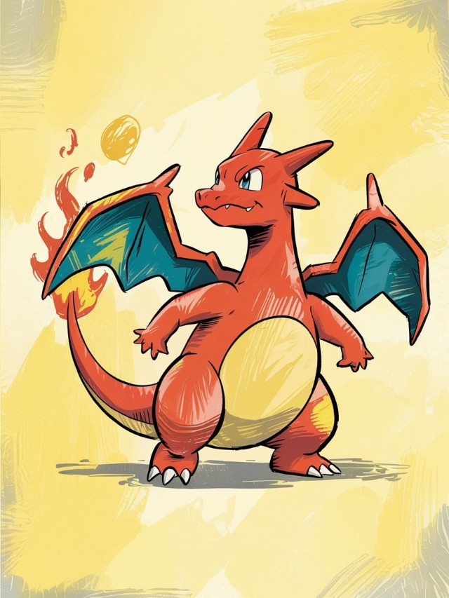 Charizard kleurplaat