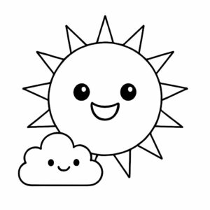 disegni da colorare sole