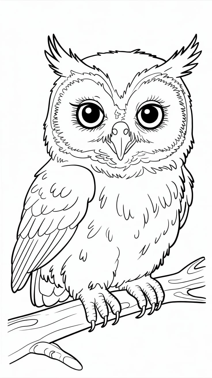 free coloring pages owls