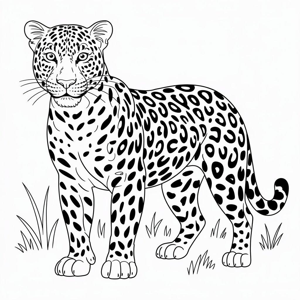 tekening panter