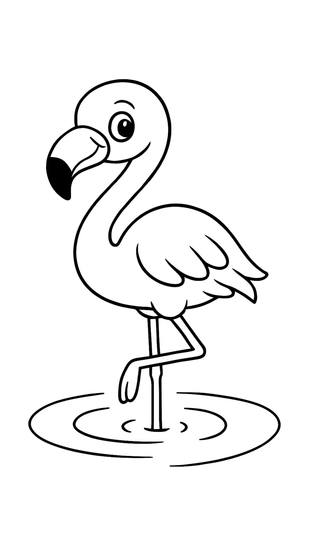 tekeningen flamingo
