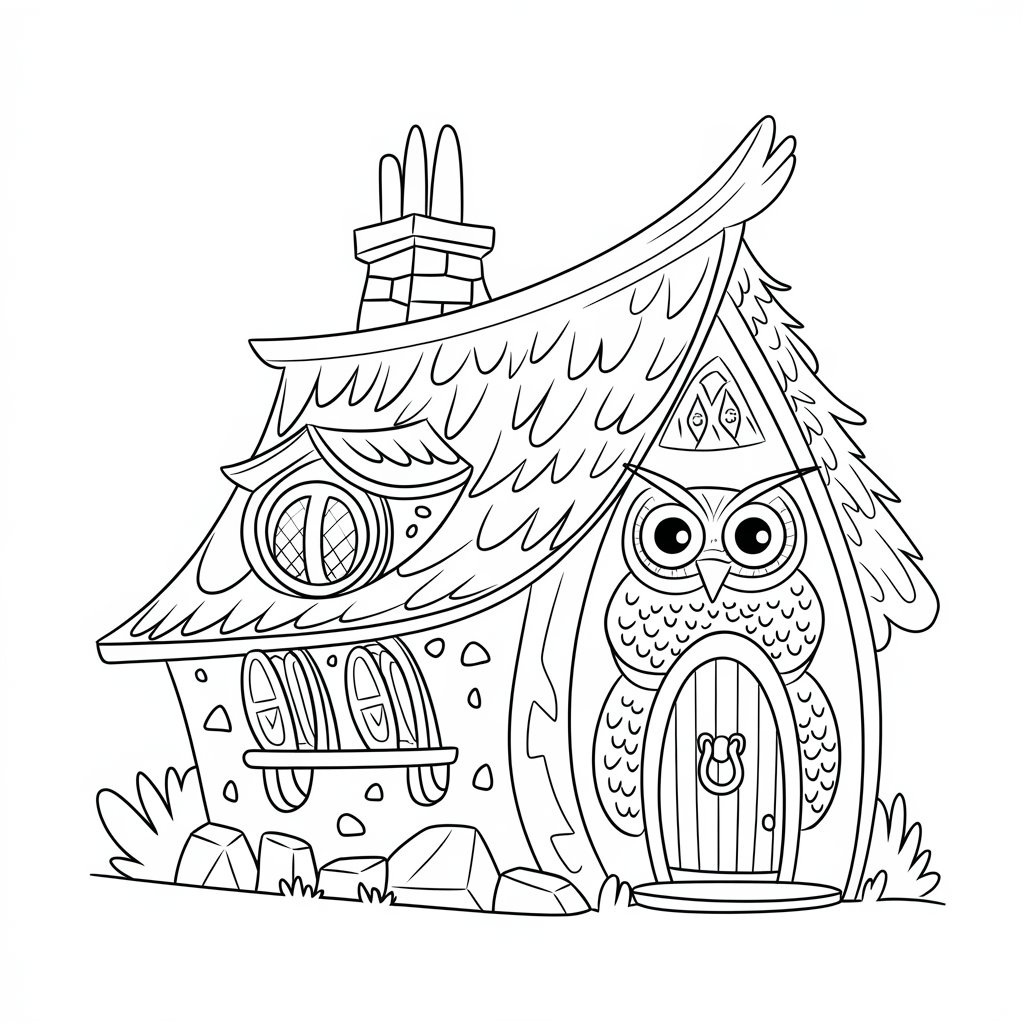 owl printable coloring pages