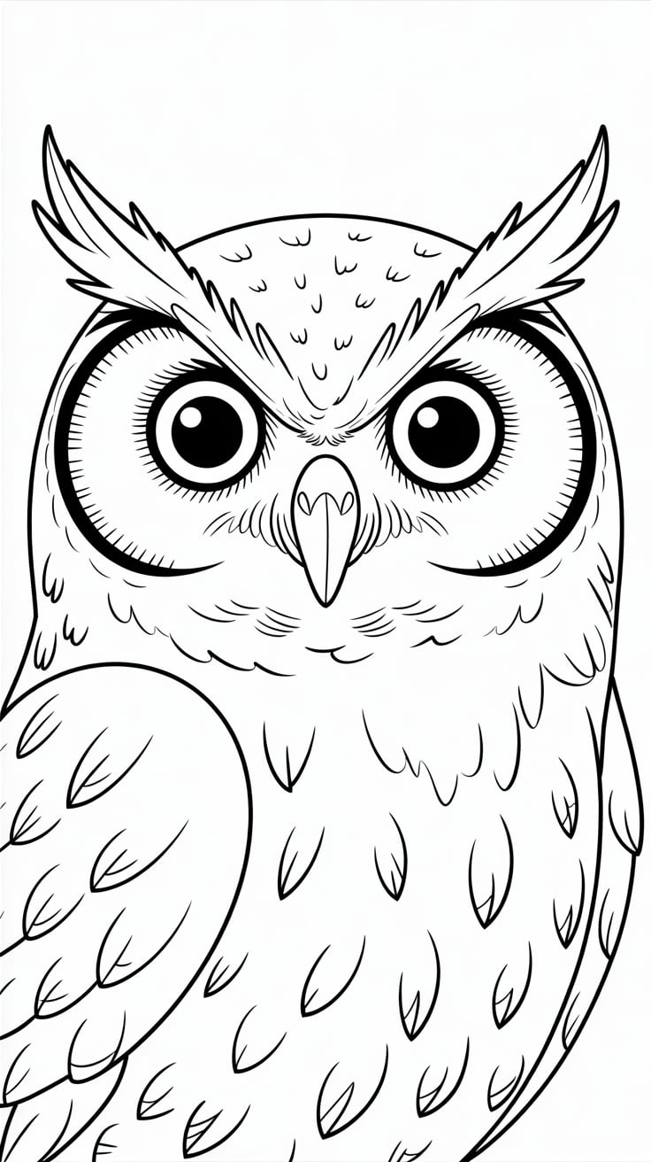 coloring pages for adults owls