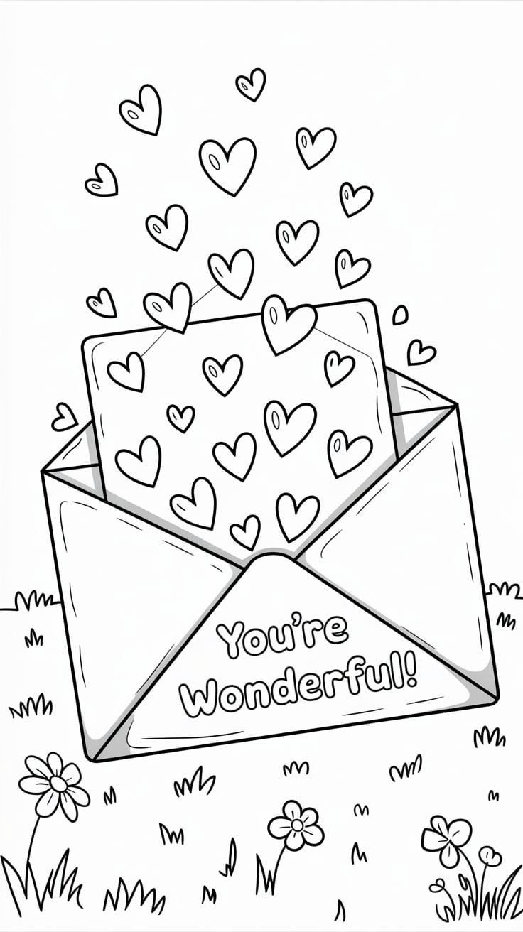 valentijn tekening maken