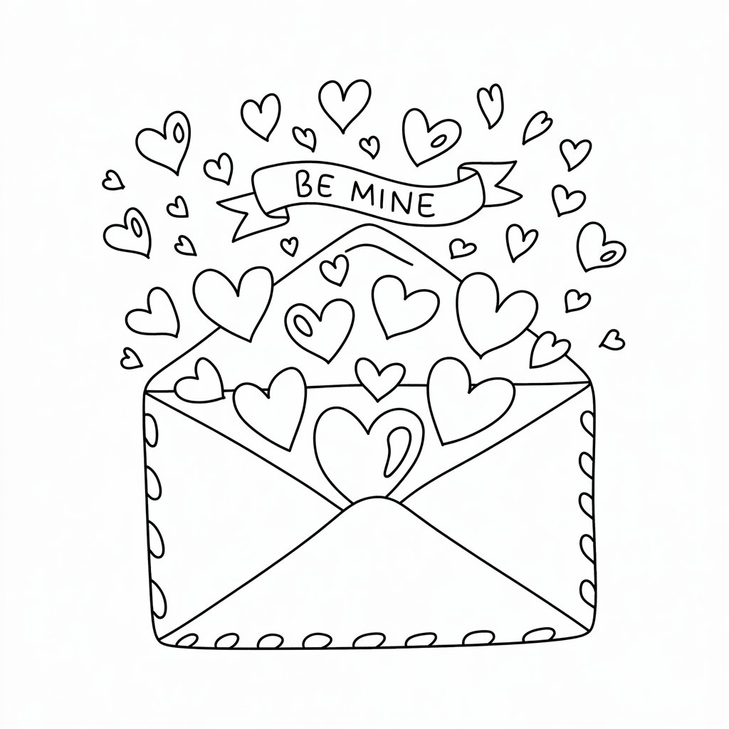 valentijns kleurplaat