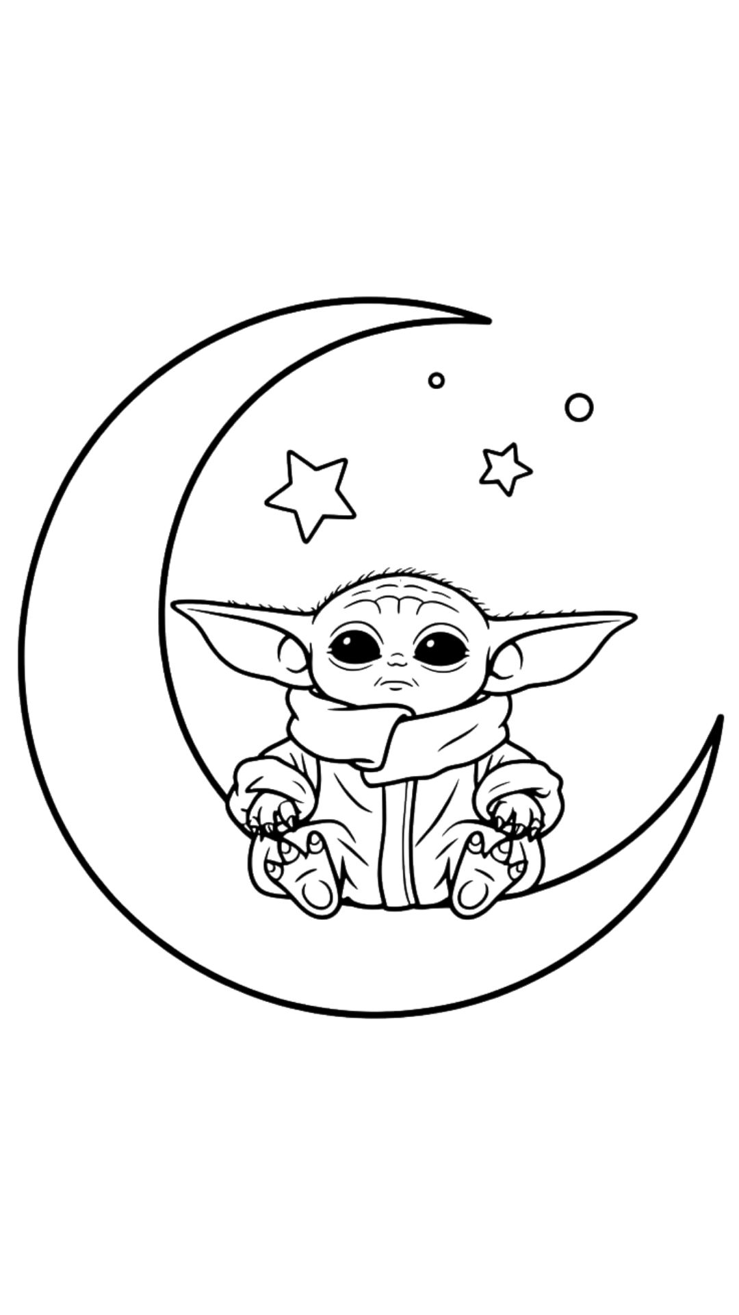 Baby Yoda Kleurplaten Gratis Printen Voor Kinderen