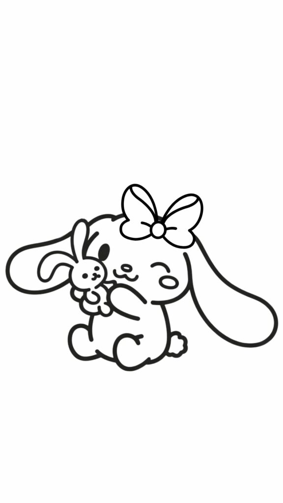 Cinnamoroll kleurplaat Gratis