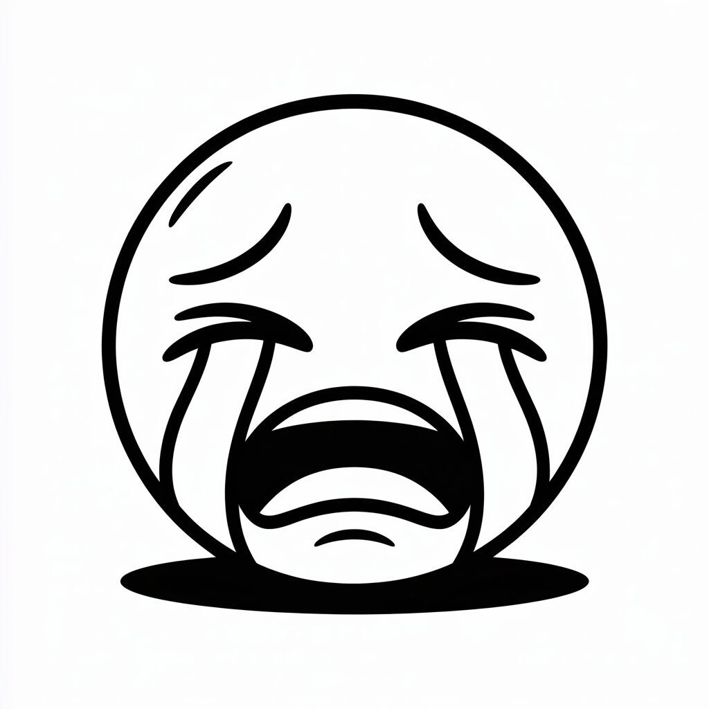 Emoji tristi colorare