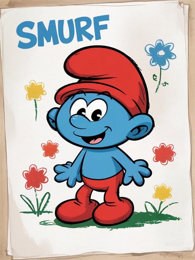 Kleurplaten Van Smurfen