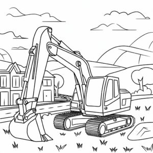 ausmalbilder bagger kostenlos