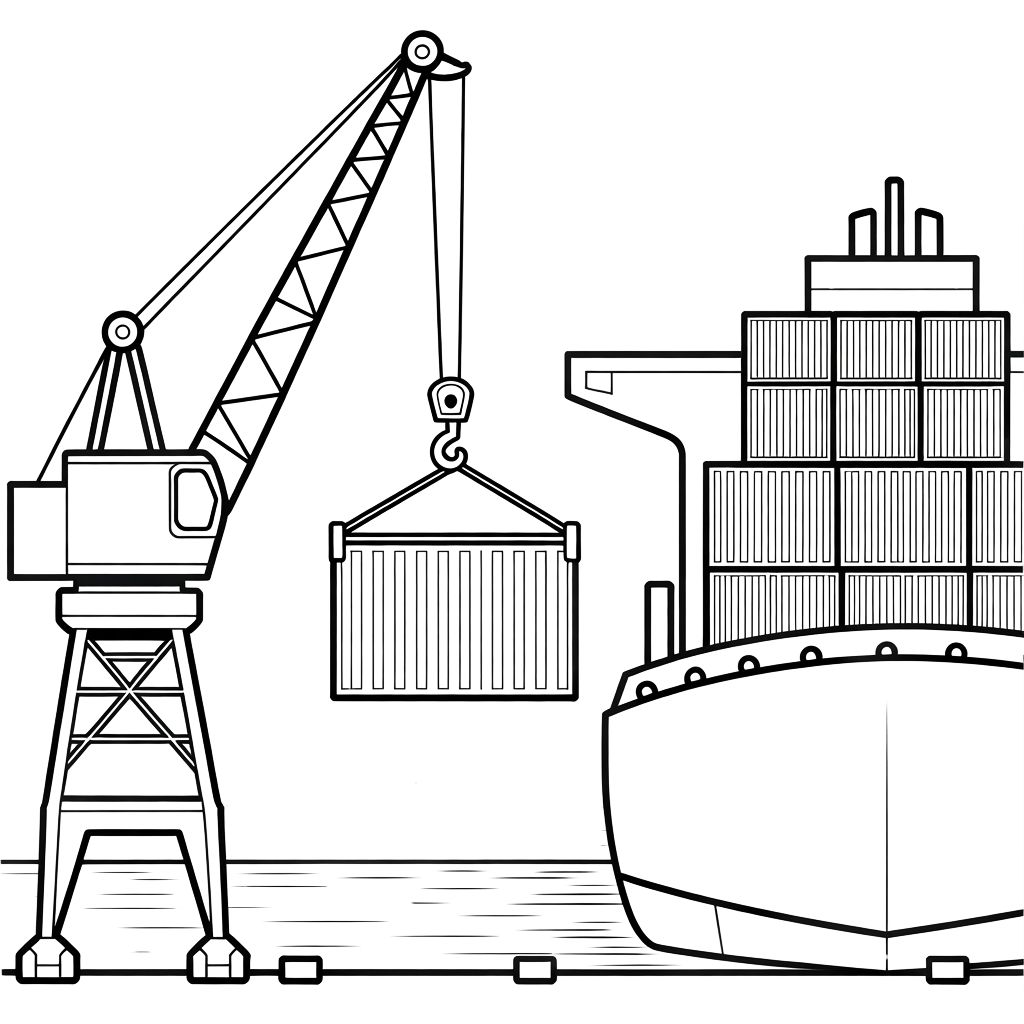 afbeeldingen kleurplaat kraan