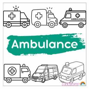 Ambulance Kleurplaat