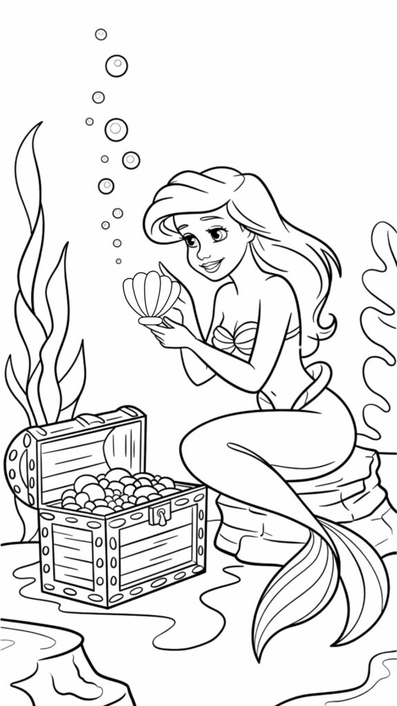 ariel à colorier
