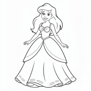 arielle coloriage