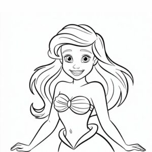 ariel coloriage à imprimer