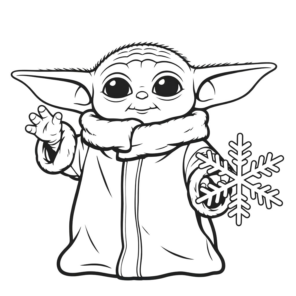 baby yoda kleurplaten