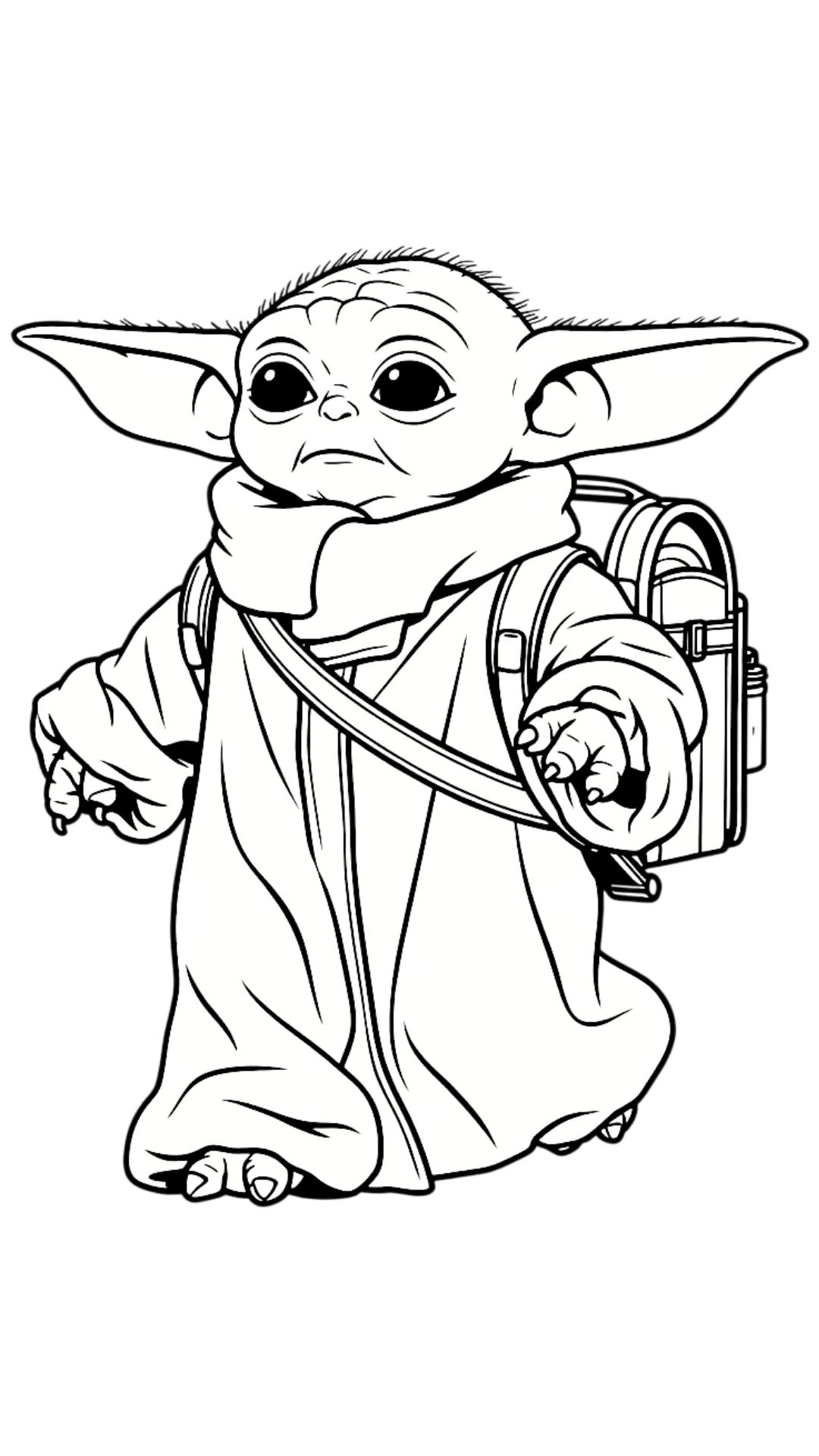 baby yoda tekenen cute makkelijk