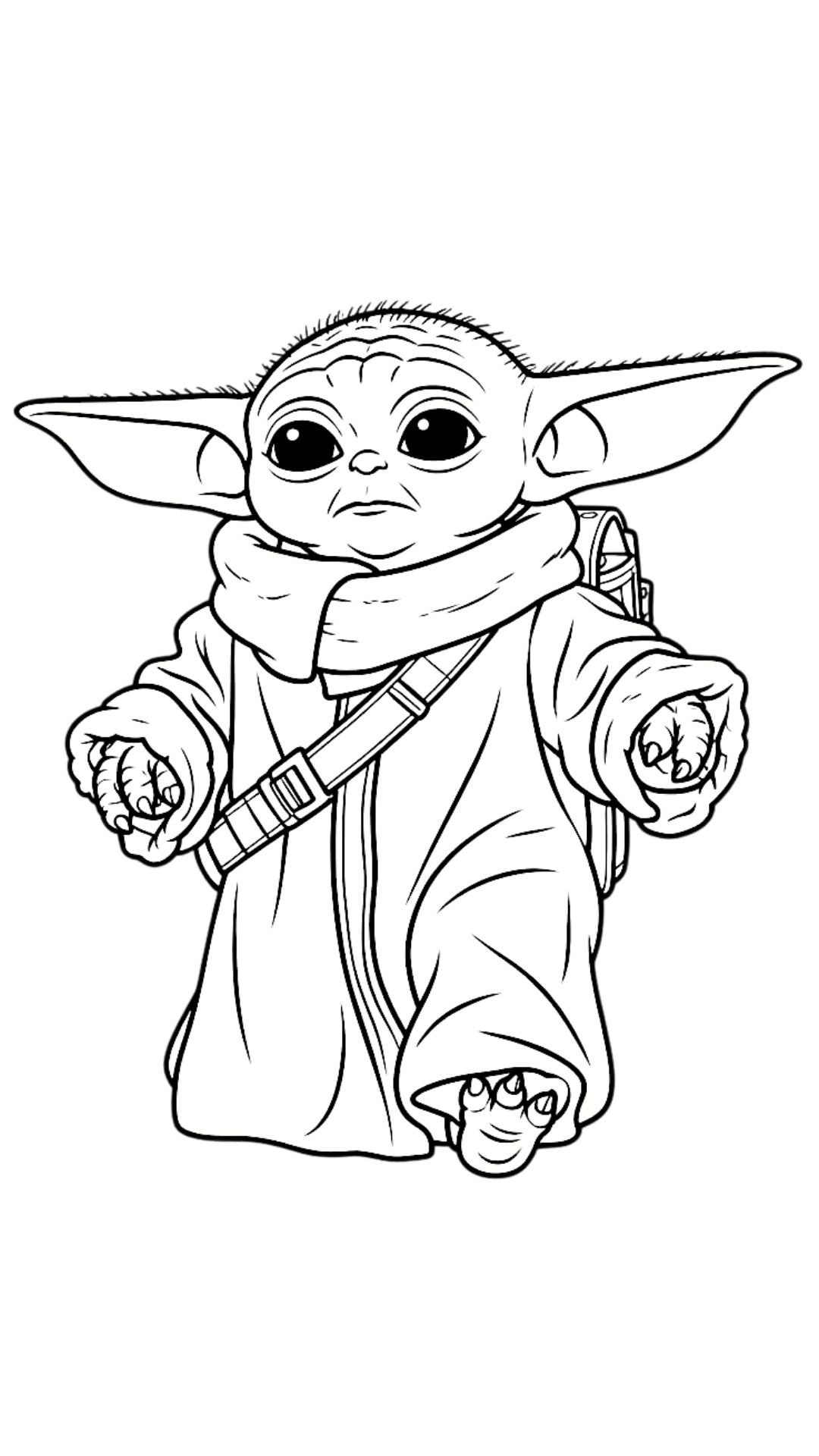 baby yoda tekenen cute