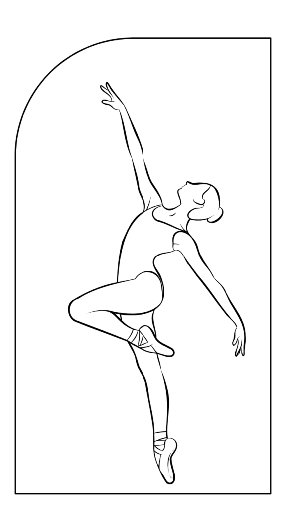 ballerina kleurplaat