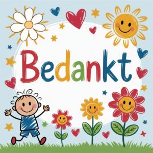 ​Kleurplaat Bedankt​